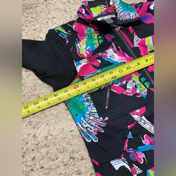 Peter Nygard stretch jacket, size Sm Pink multicoloured Longsleeves - Picture 11 of 12